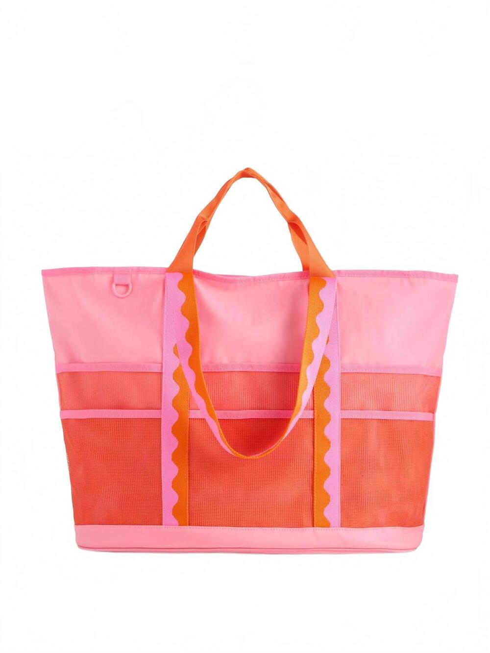 NEW SHIRALEAH women's camden neoprene tote bag in pink